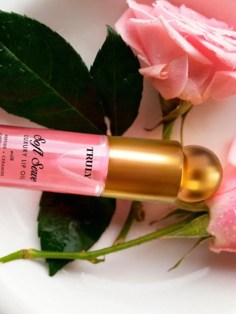 NEW Truly Soft Serve Luxury Lip Oil Peptide + Ceramide 0.42 oz